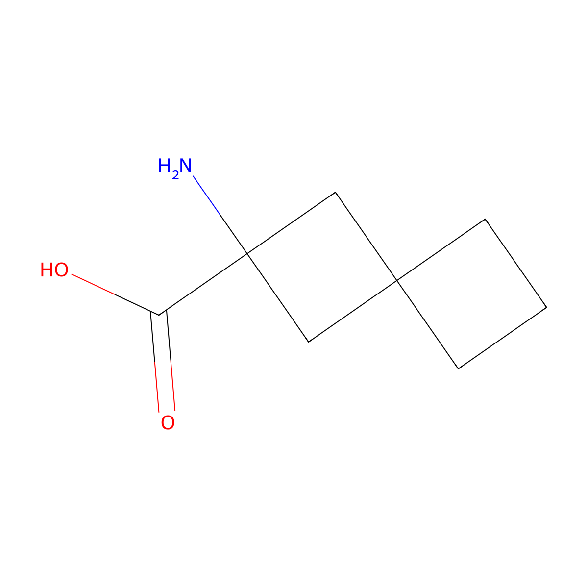 2-Aminospiro[3.3]heptane-2-carboxylic acid molecular structure, CAS 1378703-61-7