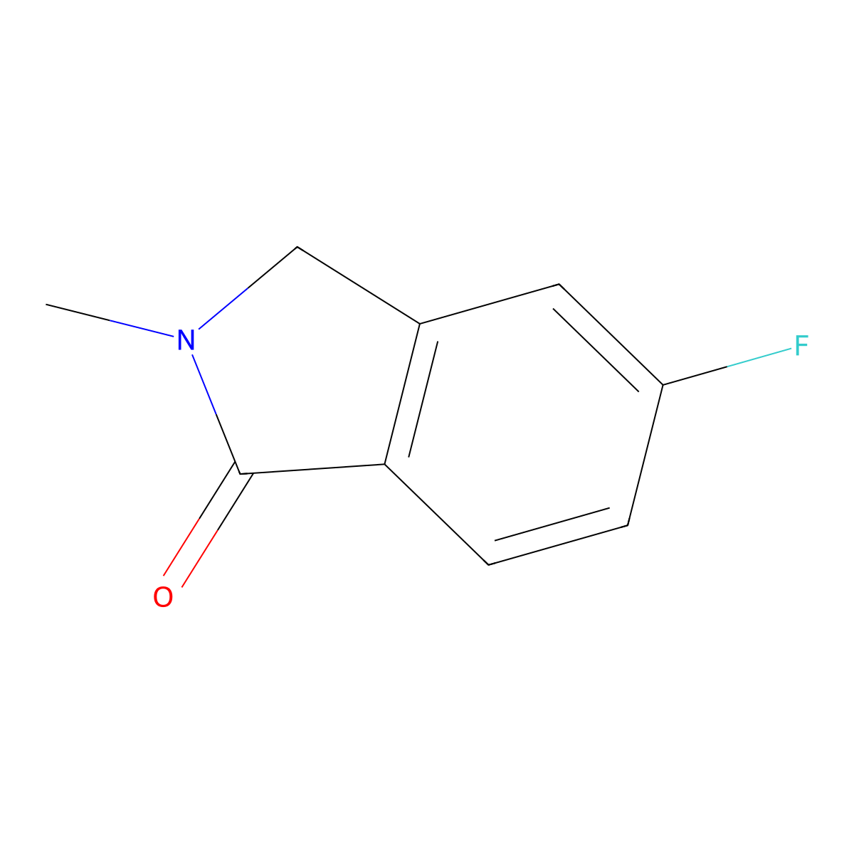 5-Fluoro-2-methylisoindolin-1-one molecular structure, CAS 1378706-15-0
