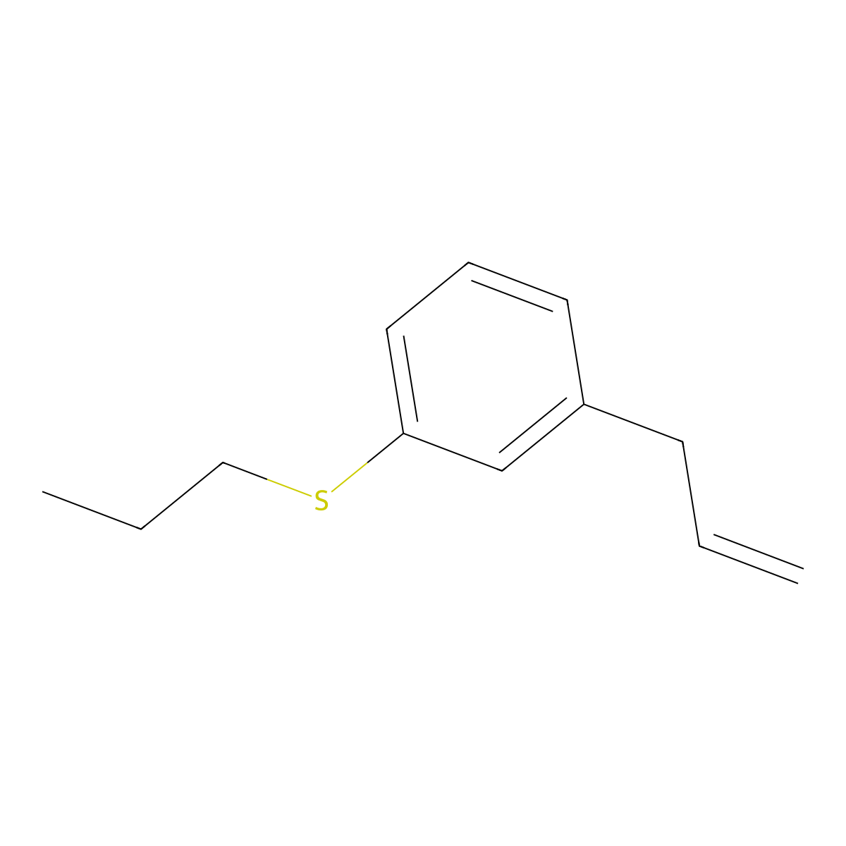 3-(3-n-Propylthiophenyl)-1-propene molecular structure, CAS 1378739-85-5