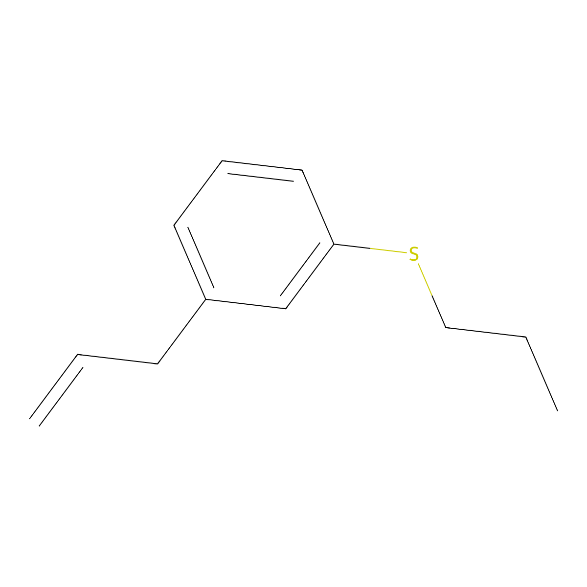 3-(3-n-Propylthiophenyl)-1-propene molecular structure, CAS 1378739-85-5