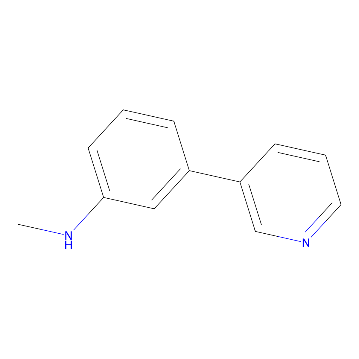 N-Methyl-3-(pyridin-3-yl)aniline molecular structure, CAS 1378740-24-9
