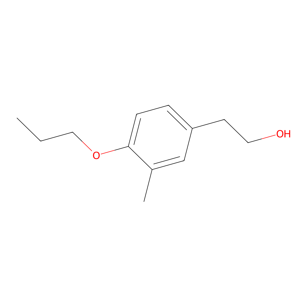 2-(3-Methyl-4-propoxyphenyl)ethanol molecular structure, CAS 1378749-11-1
