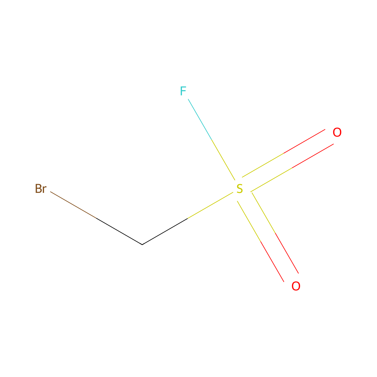Bromomethanesulfonyl fluoride molecular structure, CAS 1378749-82-6