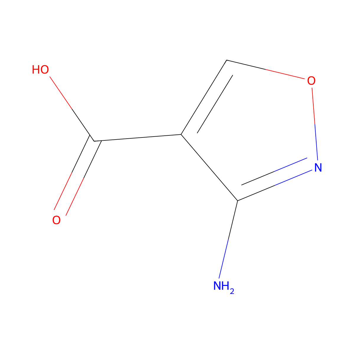 3-Aminoisoxazole-4-carboxylic acid molecular structure, CAS 1378751-65-5