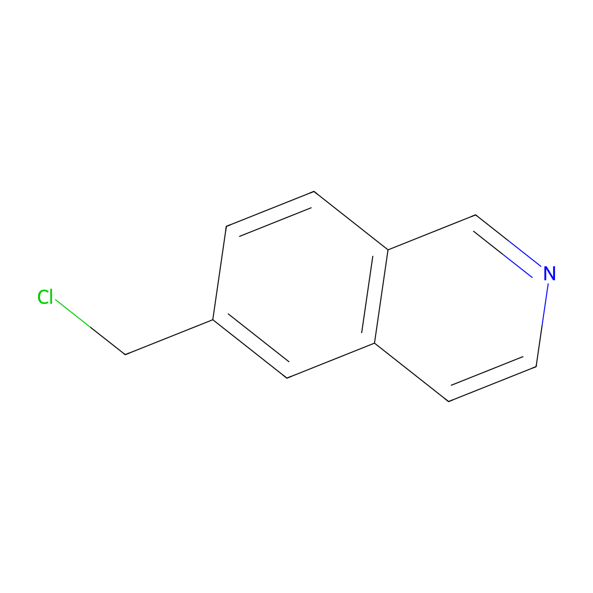 6-(Chloromethyl)isoquinoline molecular structure, CAS 1378770-98-9