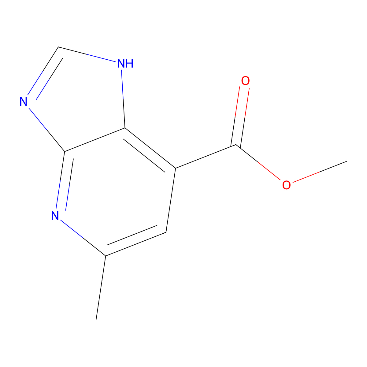 methyl 5-methyl-3H-imidazo[4,5-b]pyridine-7-carboxylate molecular structure, CAS 1378793-08-8