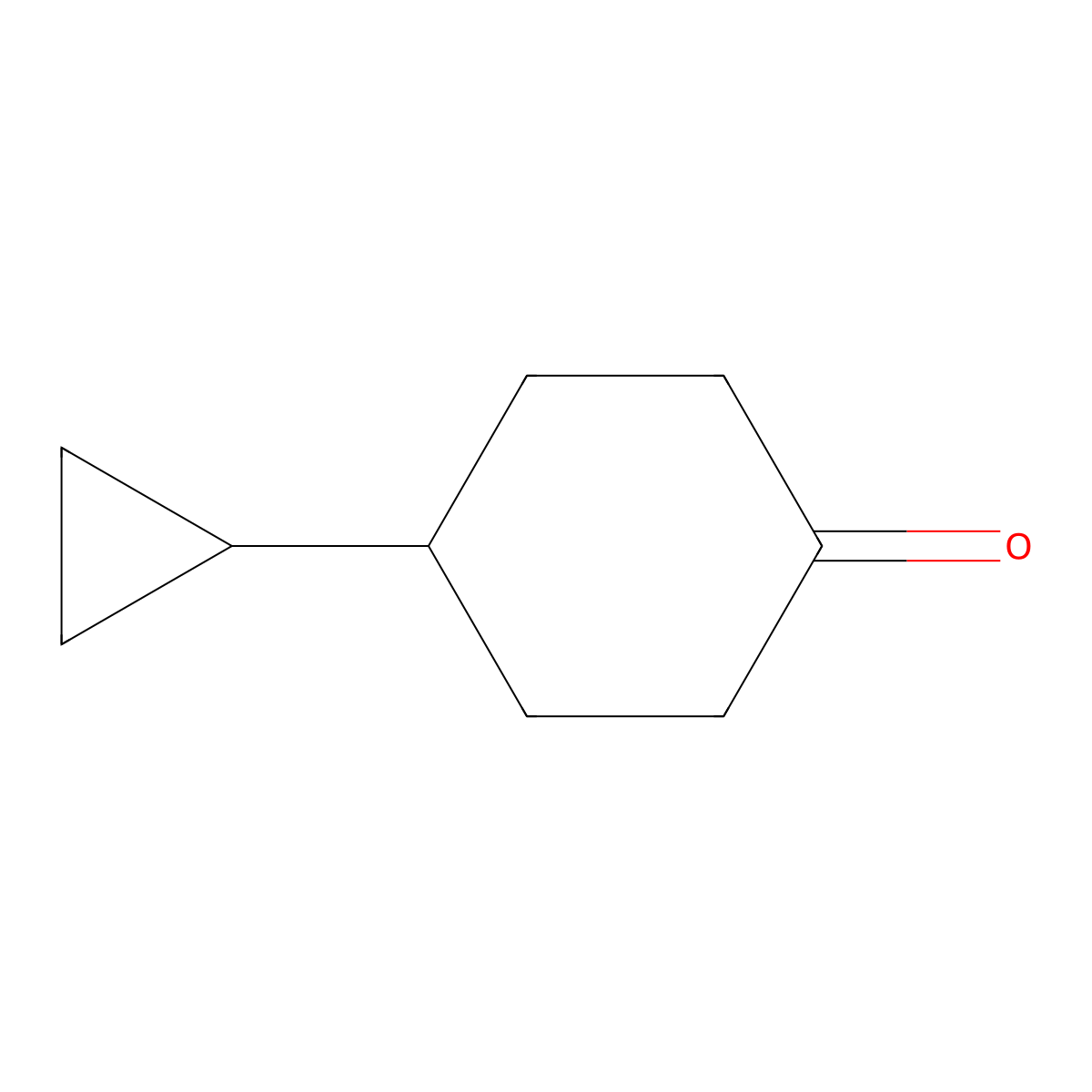 4-Cyclopropylcyclohexan-1-one molecular structure, CAS 1378796-24-7