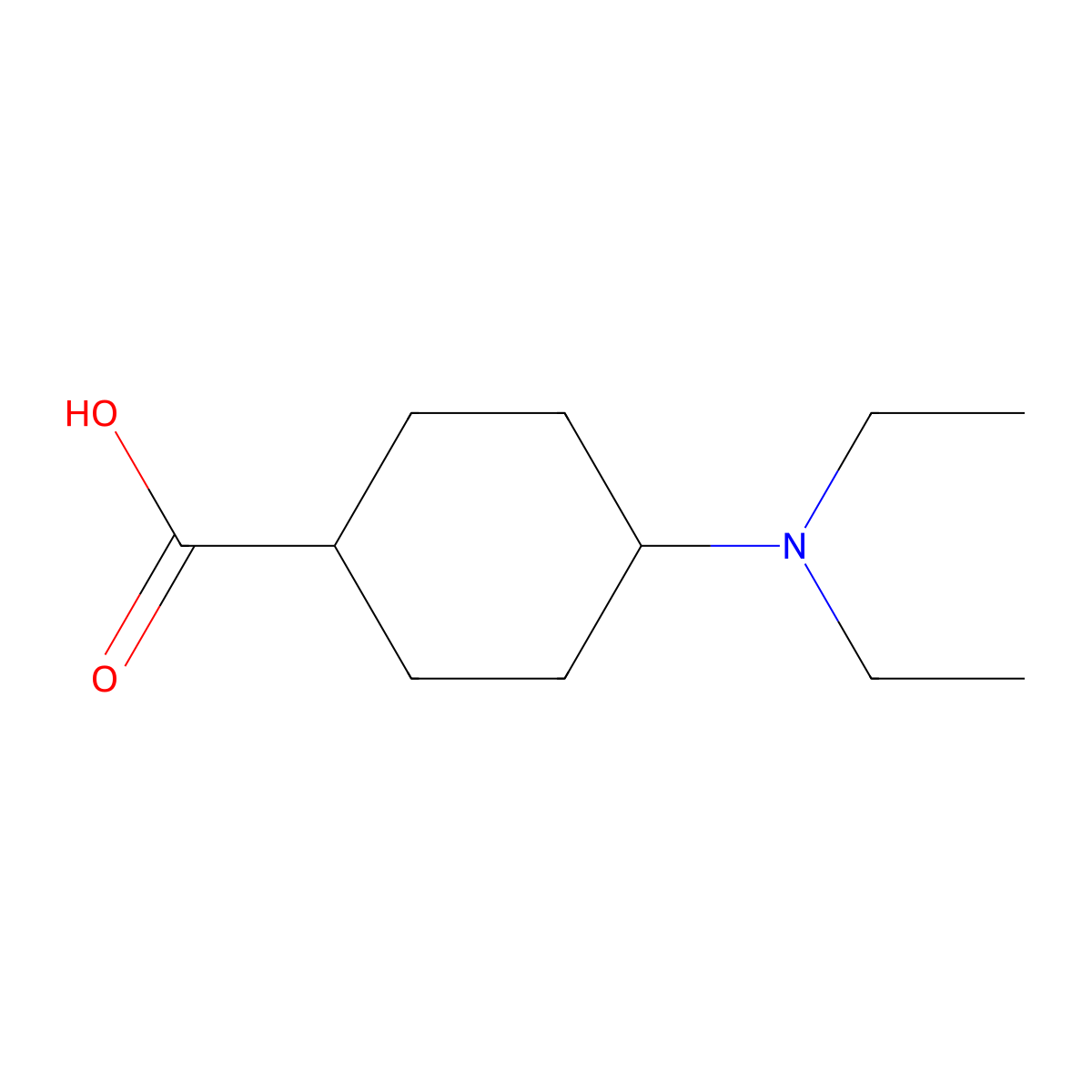 4-(Diethylamino)cyclohexane-1-carboxylic acid molecular structure, CAS 1378798-38-9