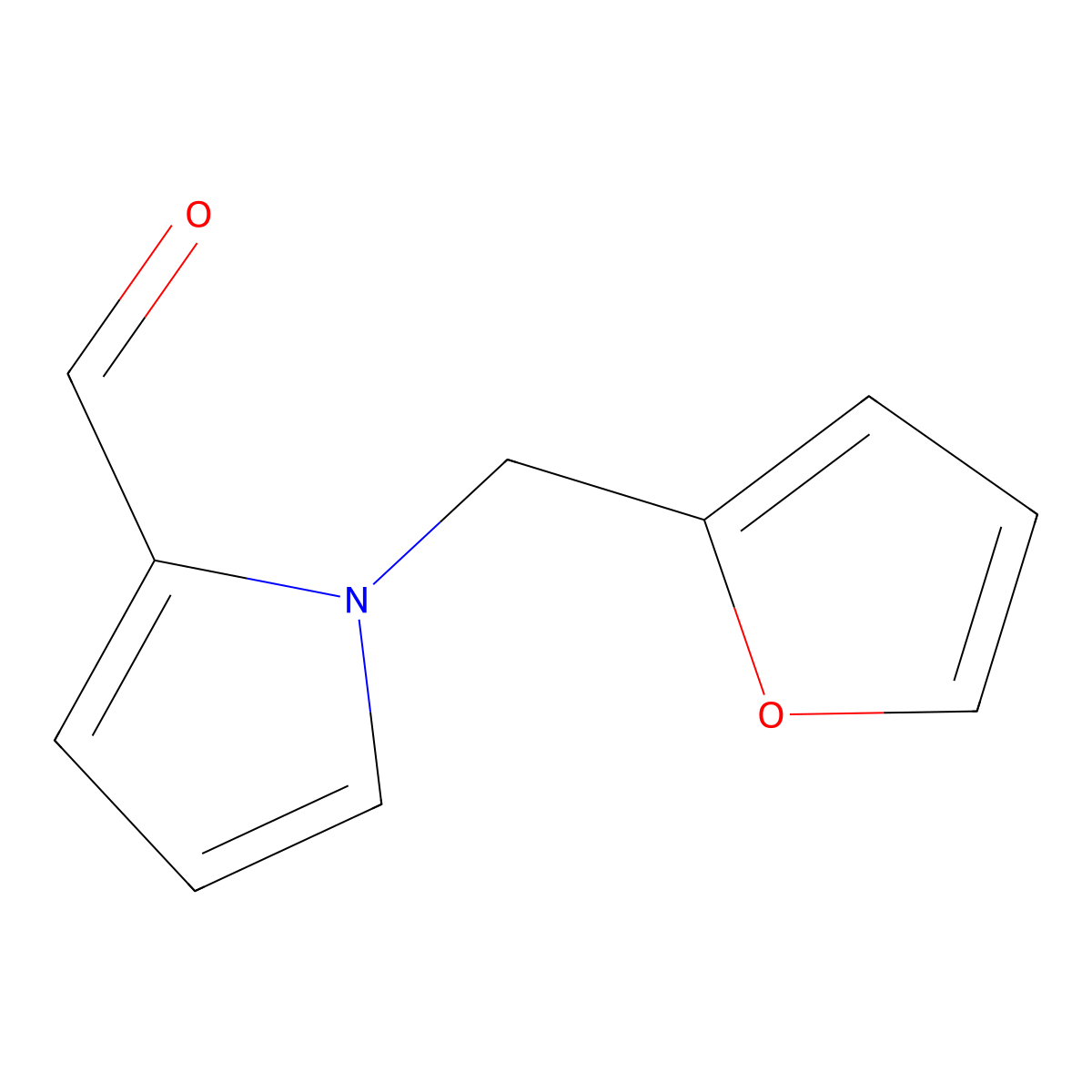 1-((Furan-2-yl)methyl)-1H-pyrrole-2-carbaldehyde molecular structure, CAS 13788-32-4
