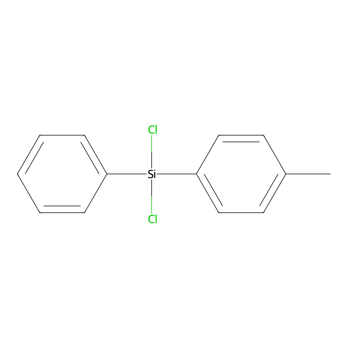 Benzene, 1-(dichlorophenylsilyl)-4-methyl- molecular structure, CAS 13788-41-5