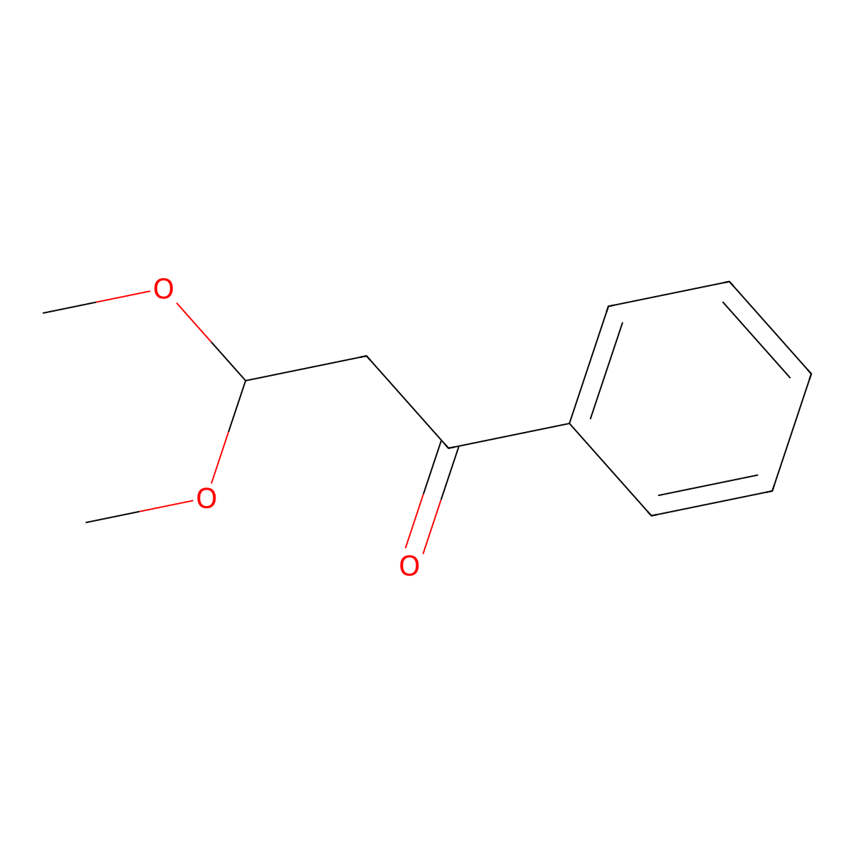 3,3-Dimethoxy-1-phenylpropan-1-one molecular structure, CAS 13788-90-4