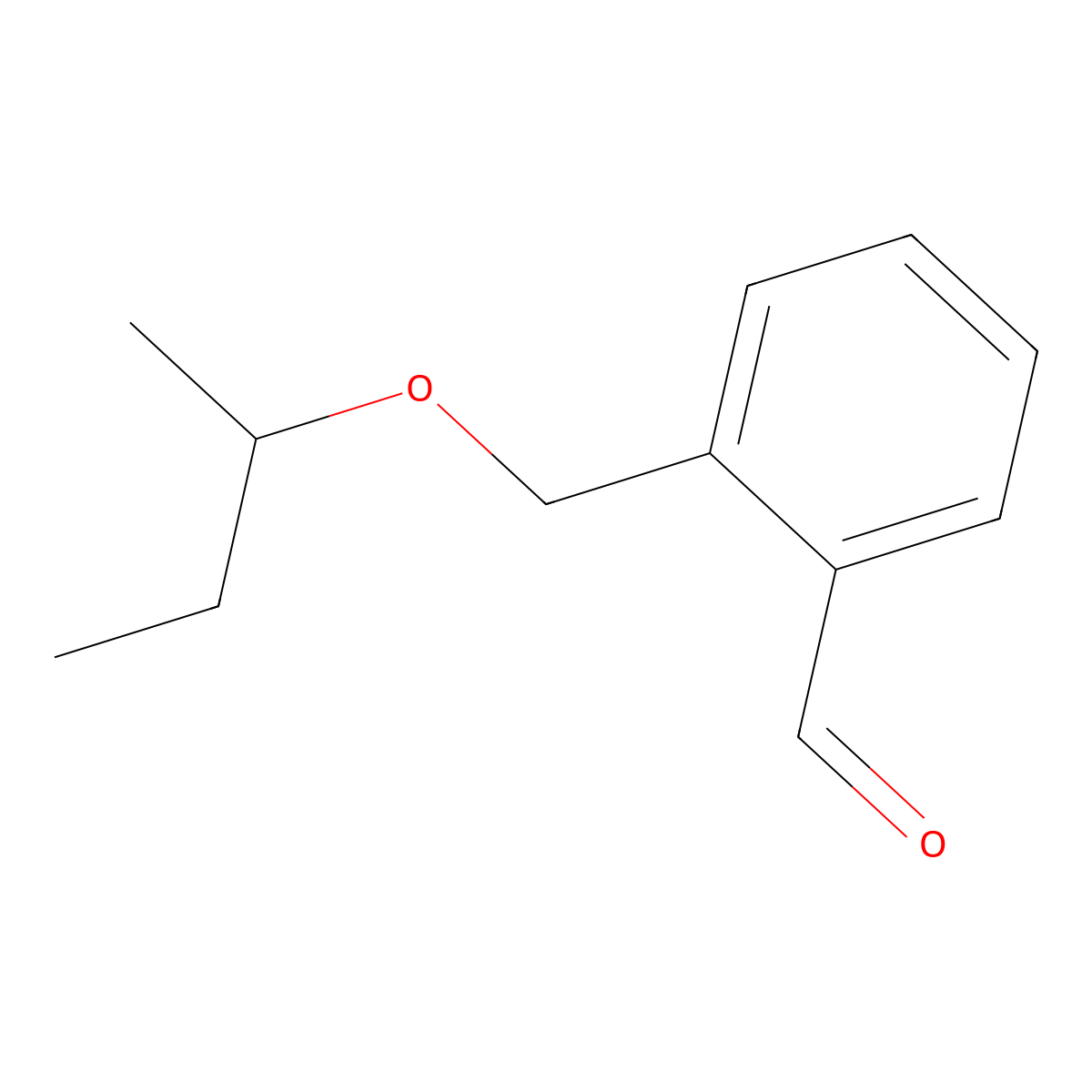 2-[(sec-Butyloxy)methyl]benzaldehyde molecular structure, CAS 1378803-02-1