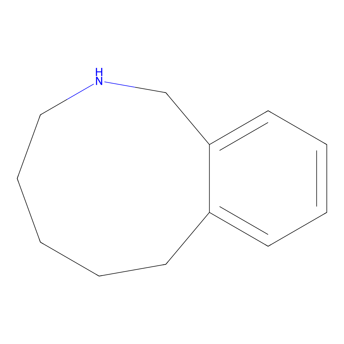 2,3,4,5,6,7-hexahydro-1H-2-benzazonine molecular structure, CAS 1378804-97-7