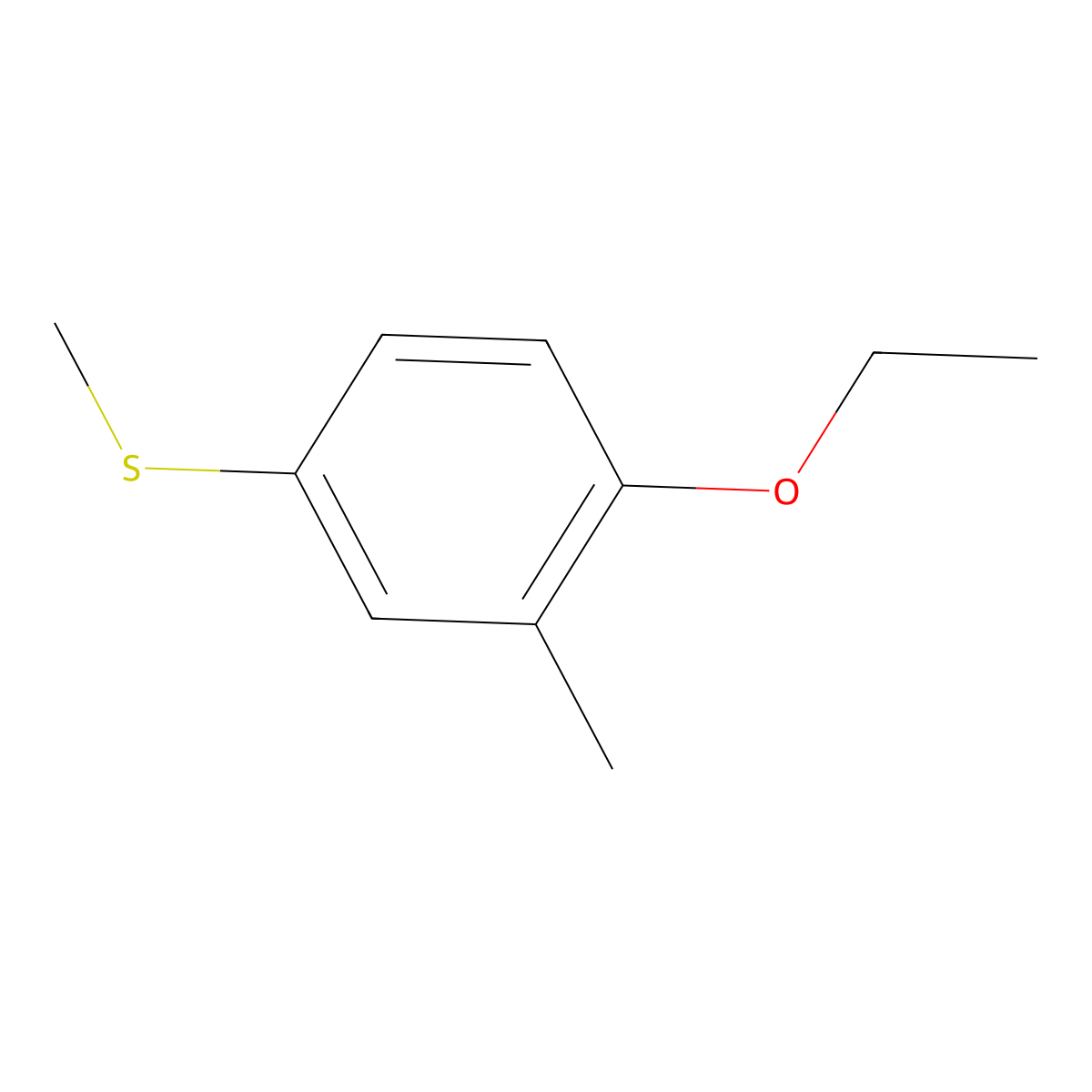 4-Ethoxy-3-methylphenyl methyl sulfide molecular structure, CAS 1378808-10-6