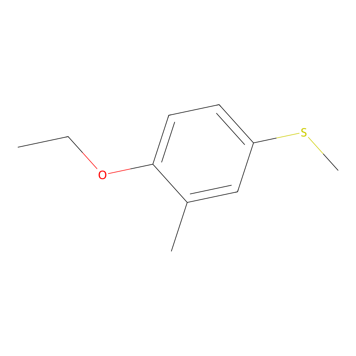 4-Ethoxy-3-methylphenyl methyl sulfide molecular structure, CAS 1378808-10-6