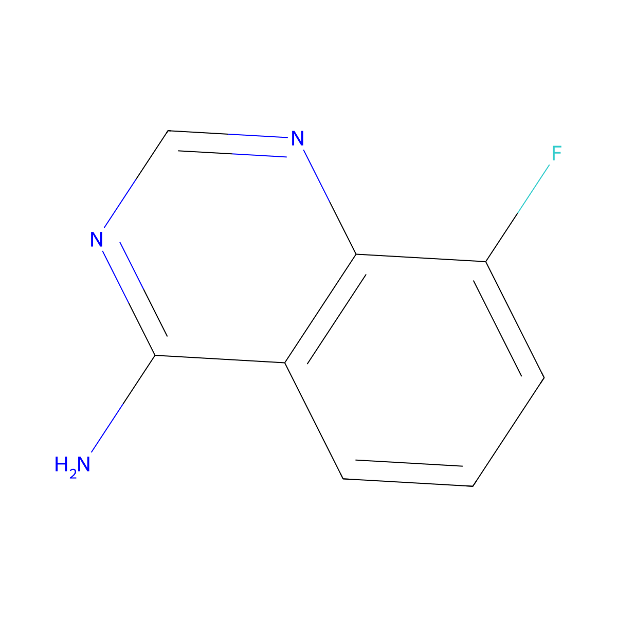 4-Amino-8-fluoroquinazoline molecular structure, CAS 1378808-30-0