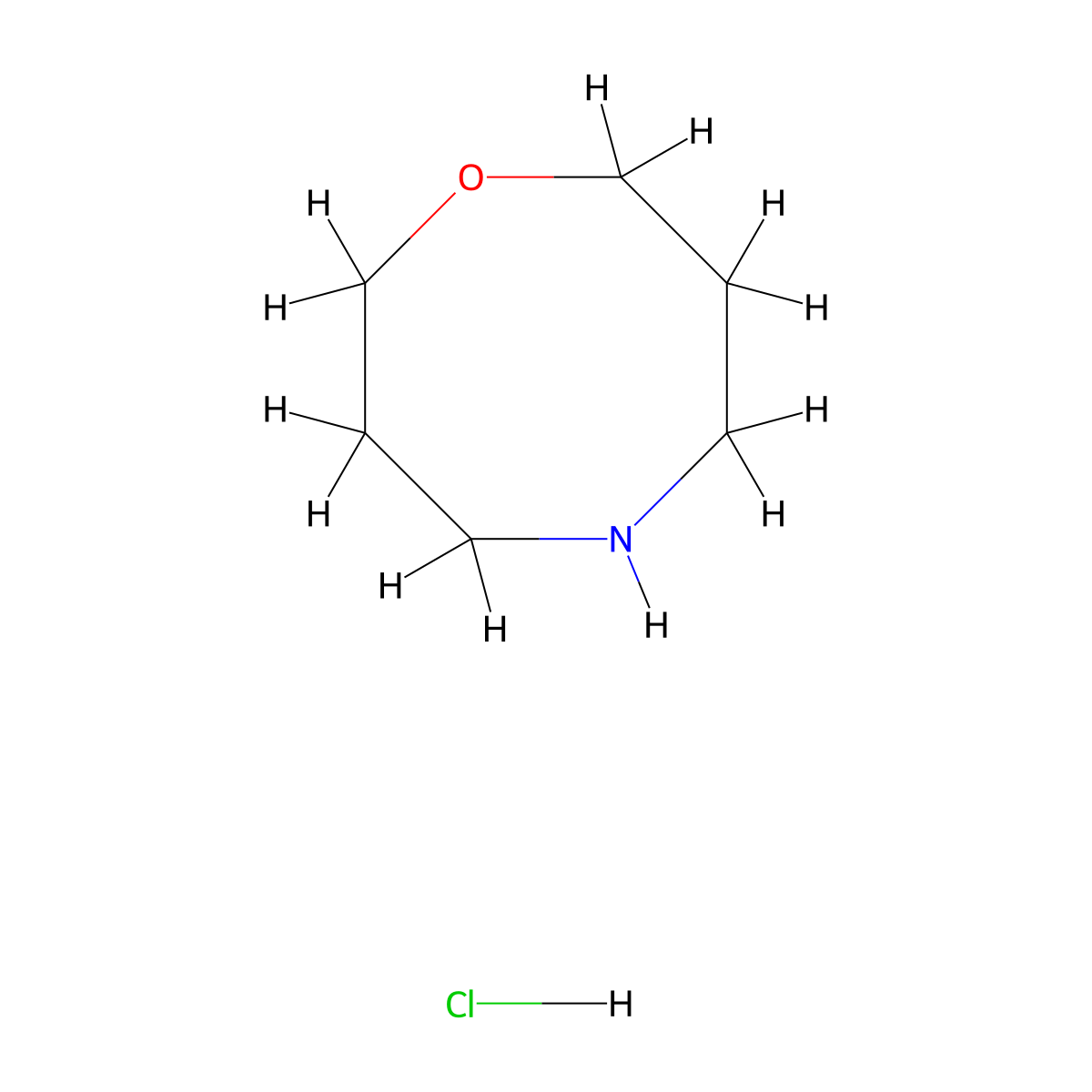 1,5-Oxazocane;hydrochloride molecular structure, CAS 1378813-95-6