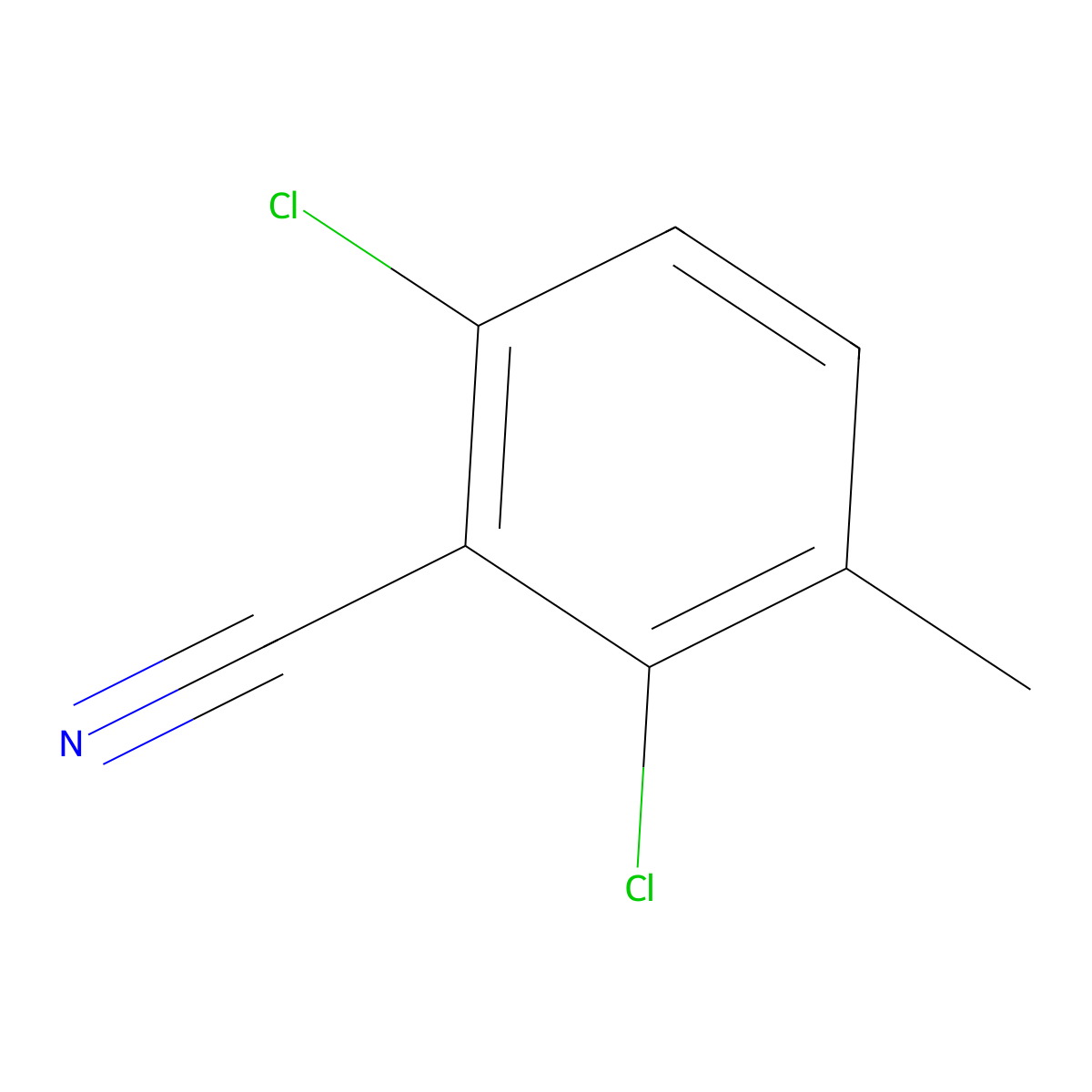 2,6-Dichloro-3-methylbenzonitrile molecular structure, CAS 1378814-25-5