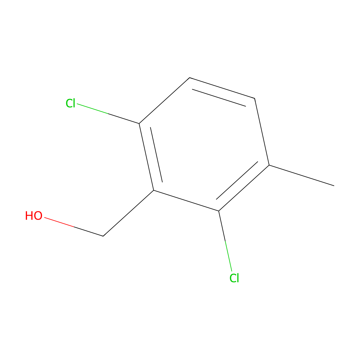 (2,6-Dichloro-3-methylphenyl)methanol molecular structure, CAS 1378814-84-6