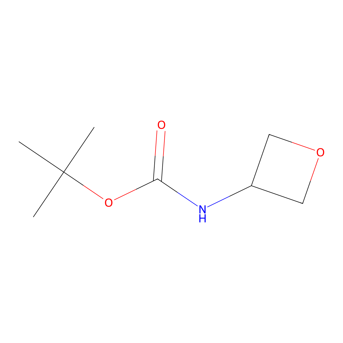 tert-butyl N-(oxetan-3-yl)carbamate molecular structure, CAS 1378815-05-4