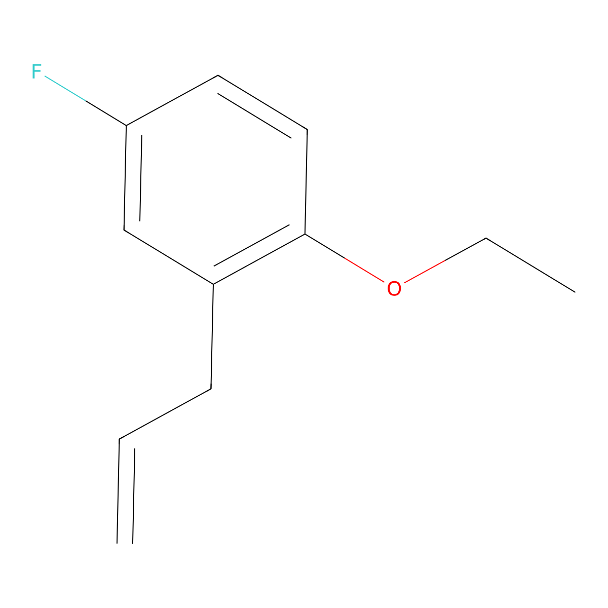 3-(2-Ethoxy-5-fluorophenyl)-1-propene molecular structure, CAS 1378815-36-1