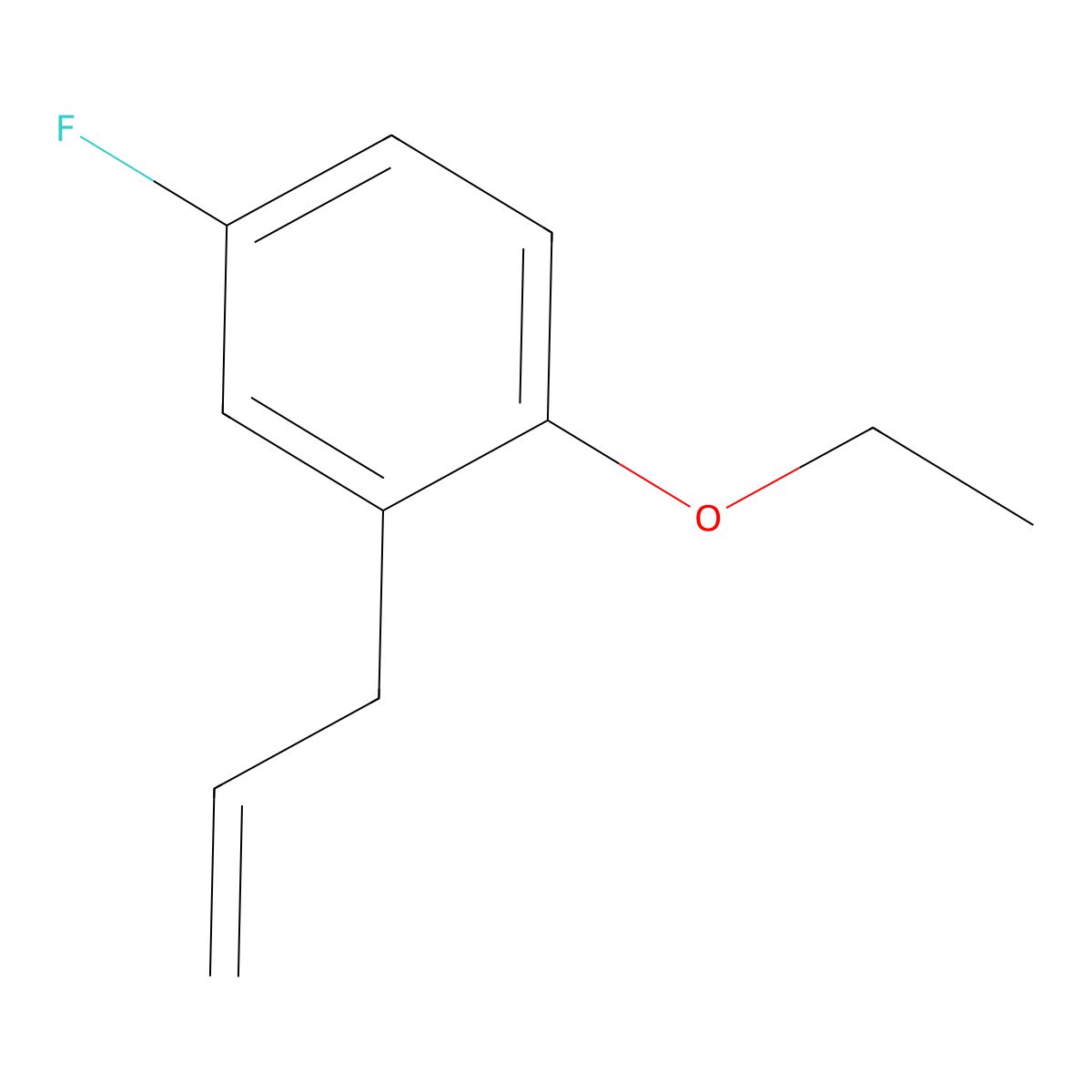 3-(2-Ethoxy-5-fluorophenyl)-1-propene molecular structure, CAS 1378815-36-1