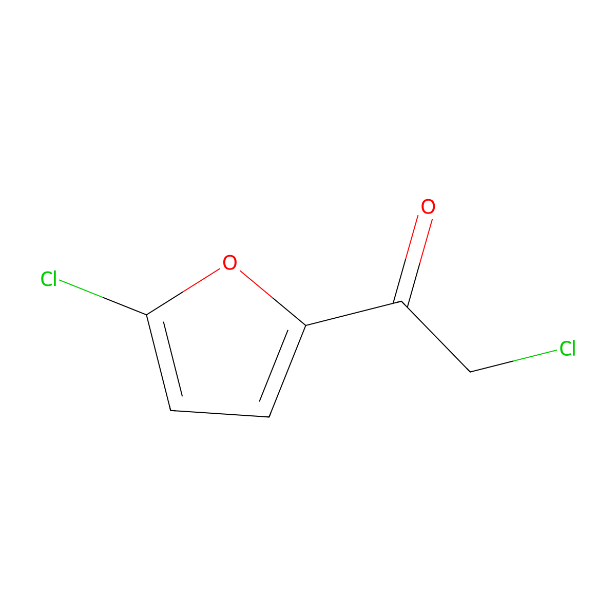 2-Chloro-1-(5-chlorofuran-2-YL)ethan-1-one molecular structure, CAS 1378816-17-1
