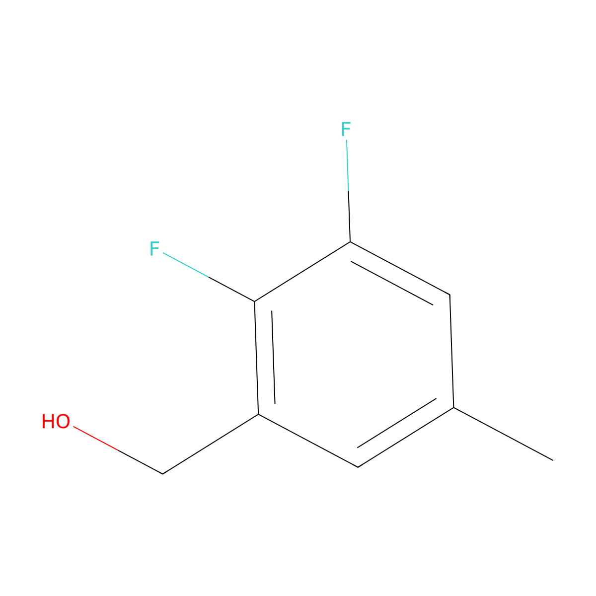 2,3-Difluoro-5-methylbenzyl alcohol molecular structure, CAS 1378816-28-4