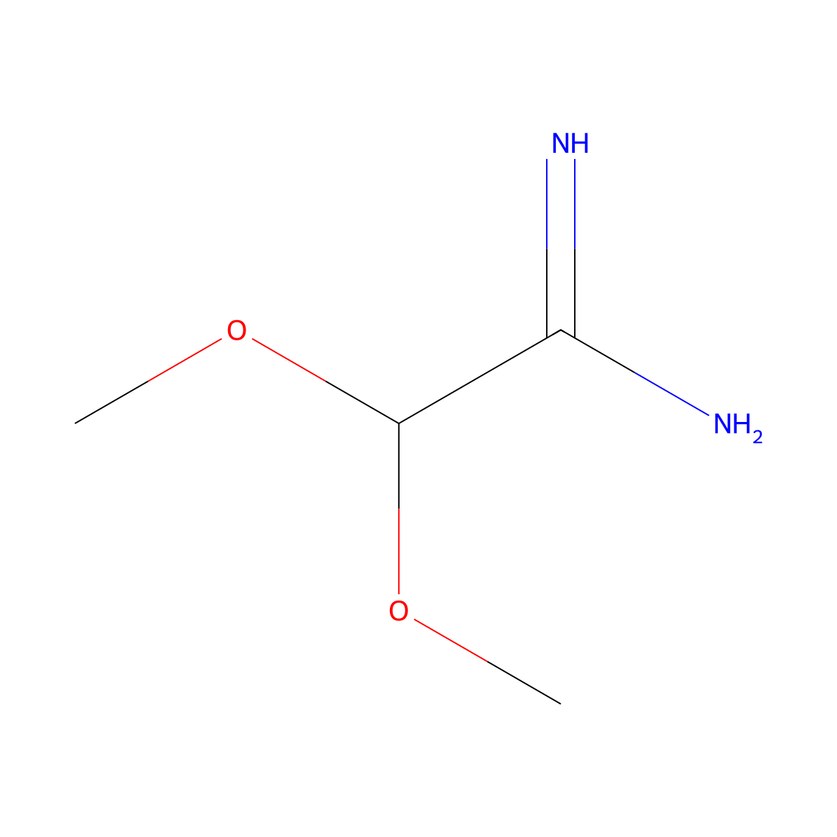 2,2-Dimethoxyethanimidamide molecular structure, CAS 1378816-39-7