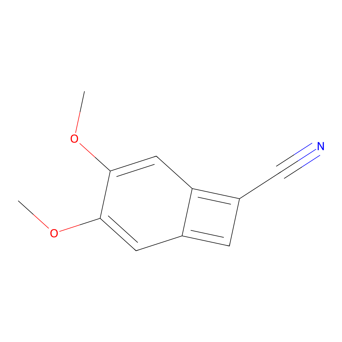 1-Cyano-4,5-dimethoxybenzocyclobutene molecular structure, CAS 1378817-01-6