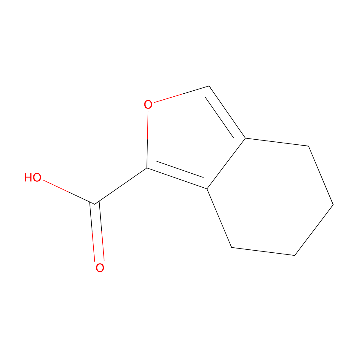 4,5,6,7-Tetrahydro-2-benzofuran-1-carboxylic acid molecular structure, CAS 1378818-17-7