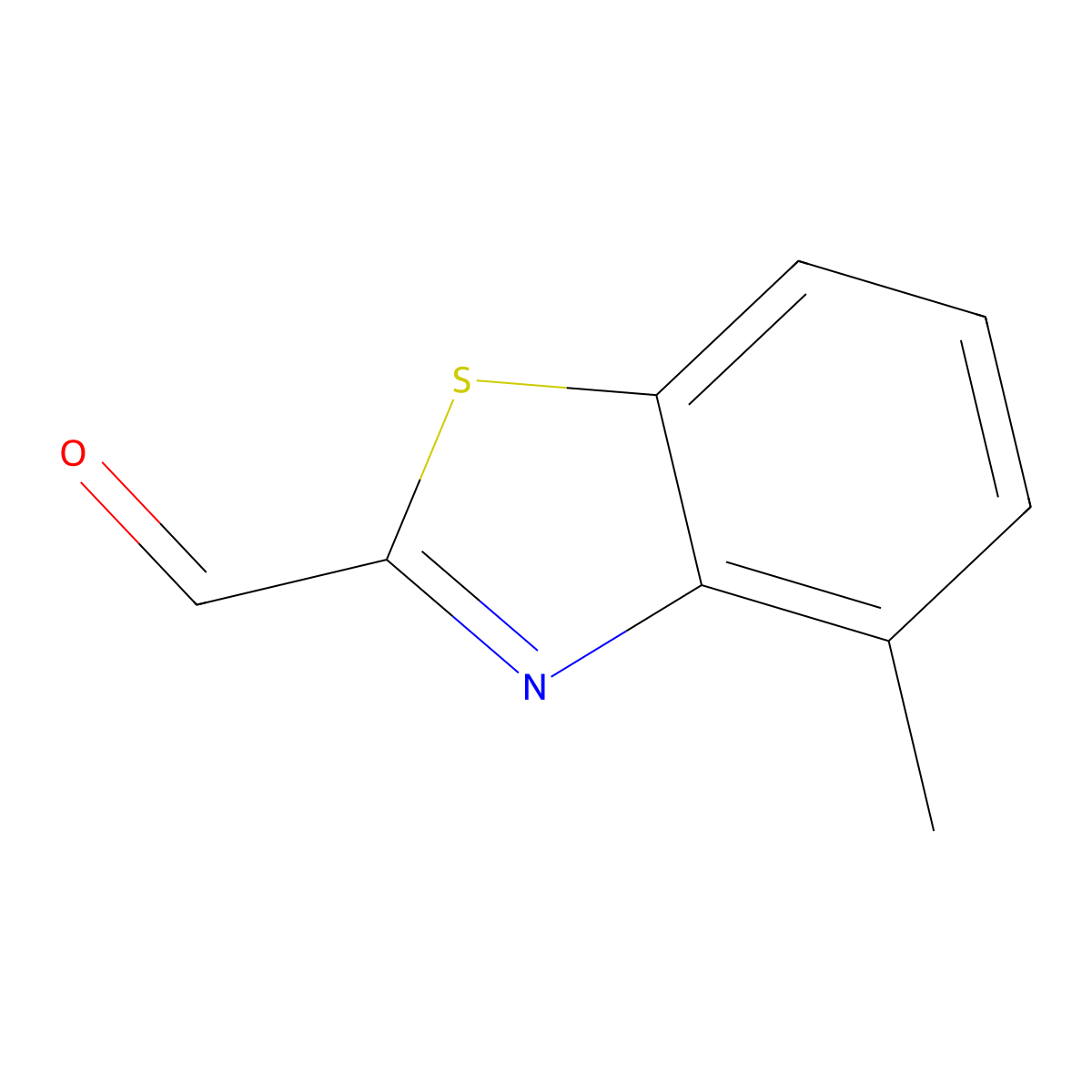 4-Methylbenzo[d]thiazole-2-carbaldehyde molecular structure, CAS 1378818-79-1