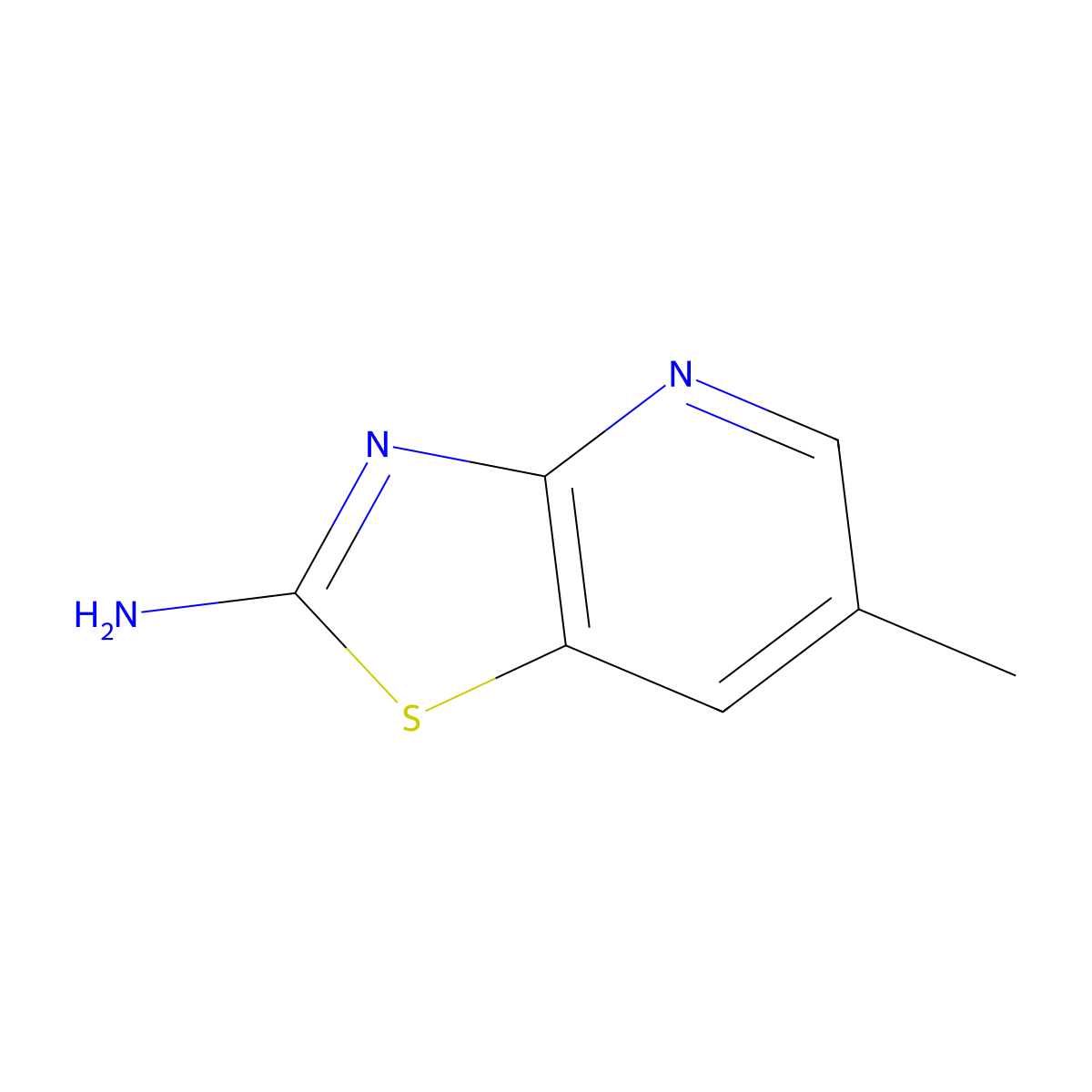 6-Methylthiazolo[4,5-b]pyridin-2-amine molecular structure, CAS 1378818-99-5