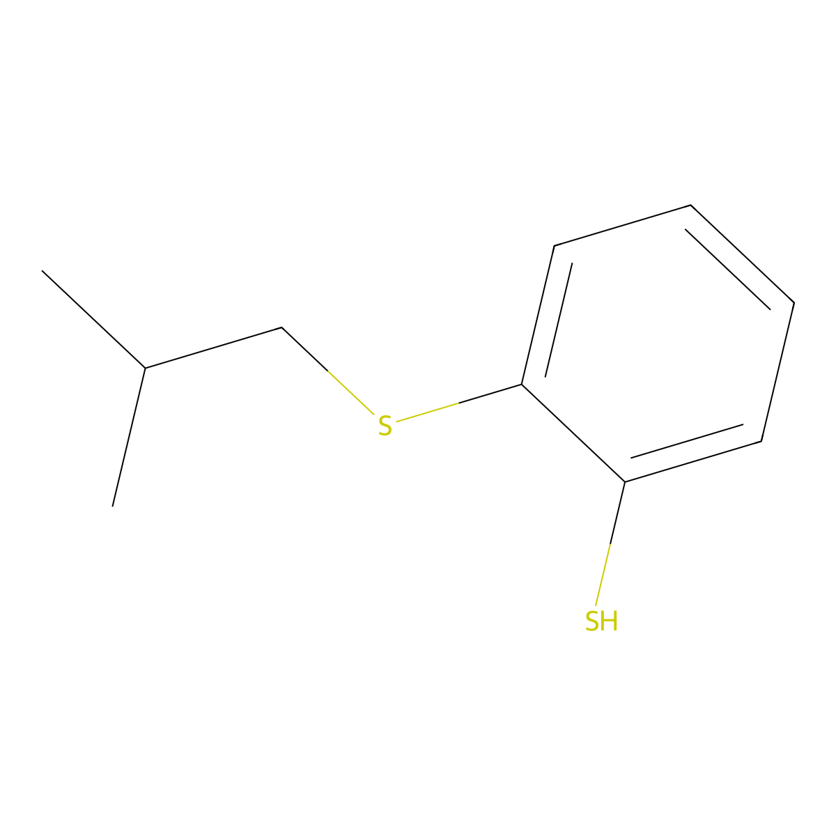 2-(iso-Butylthio)thiophenol molecular structure, CAS 1378819-20-5
