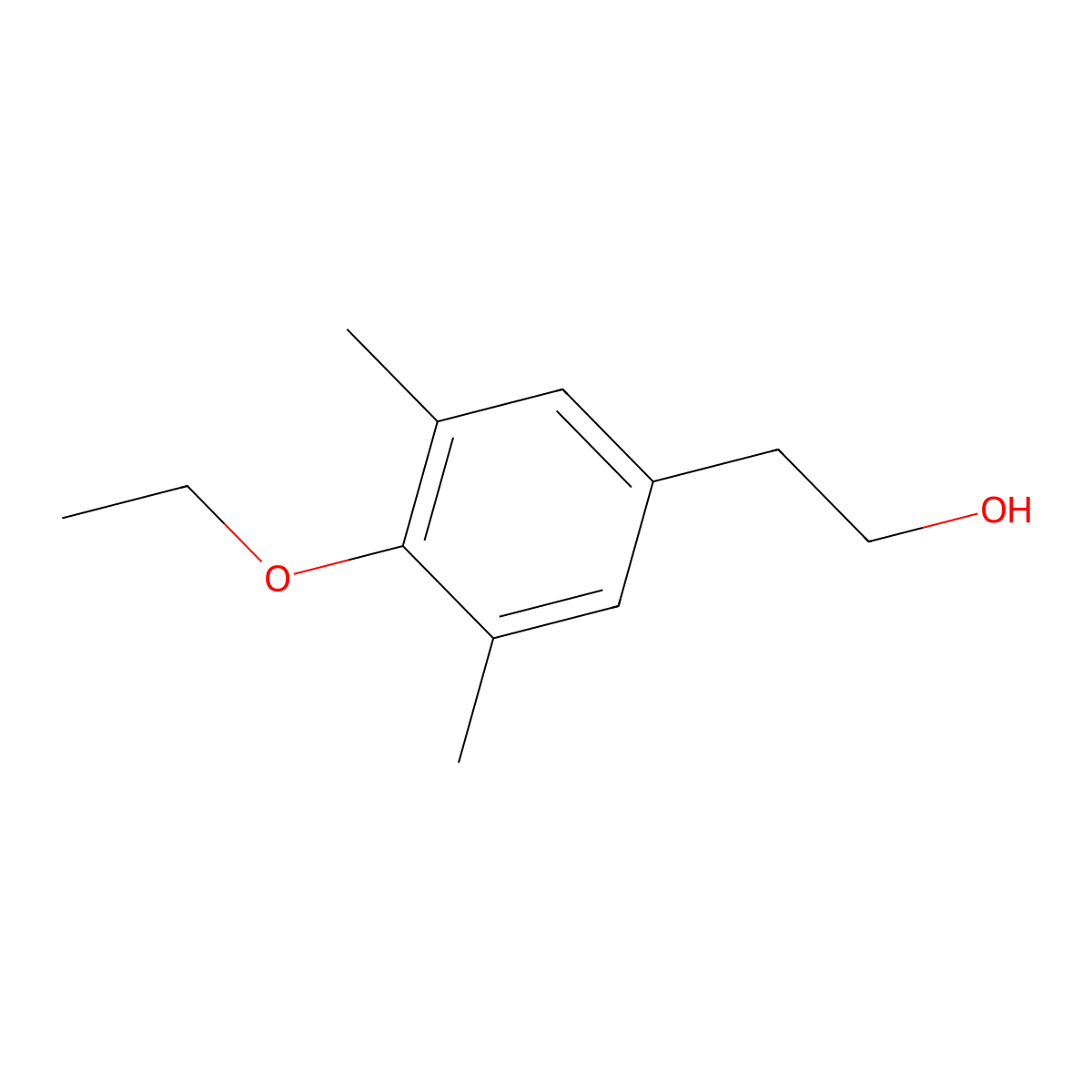 4-Ethoxy-3,5-dimethylphenethyl alcohol molecular structure, CAS 1378819-67-0