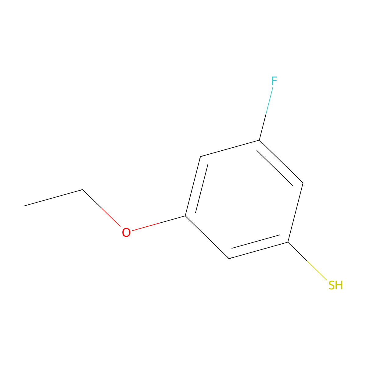 3-Ethoxy-5-fluorothiophenol molecular structure, CAS 1378819-88-5