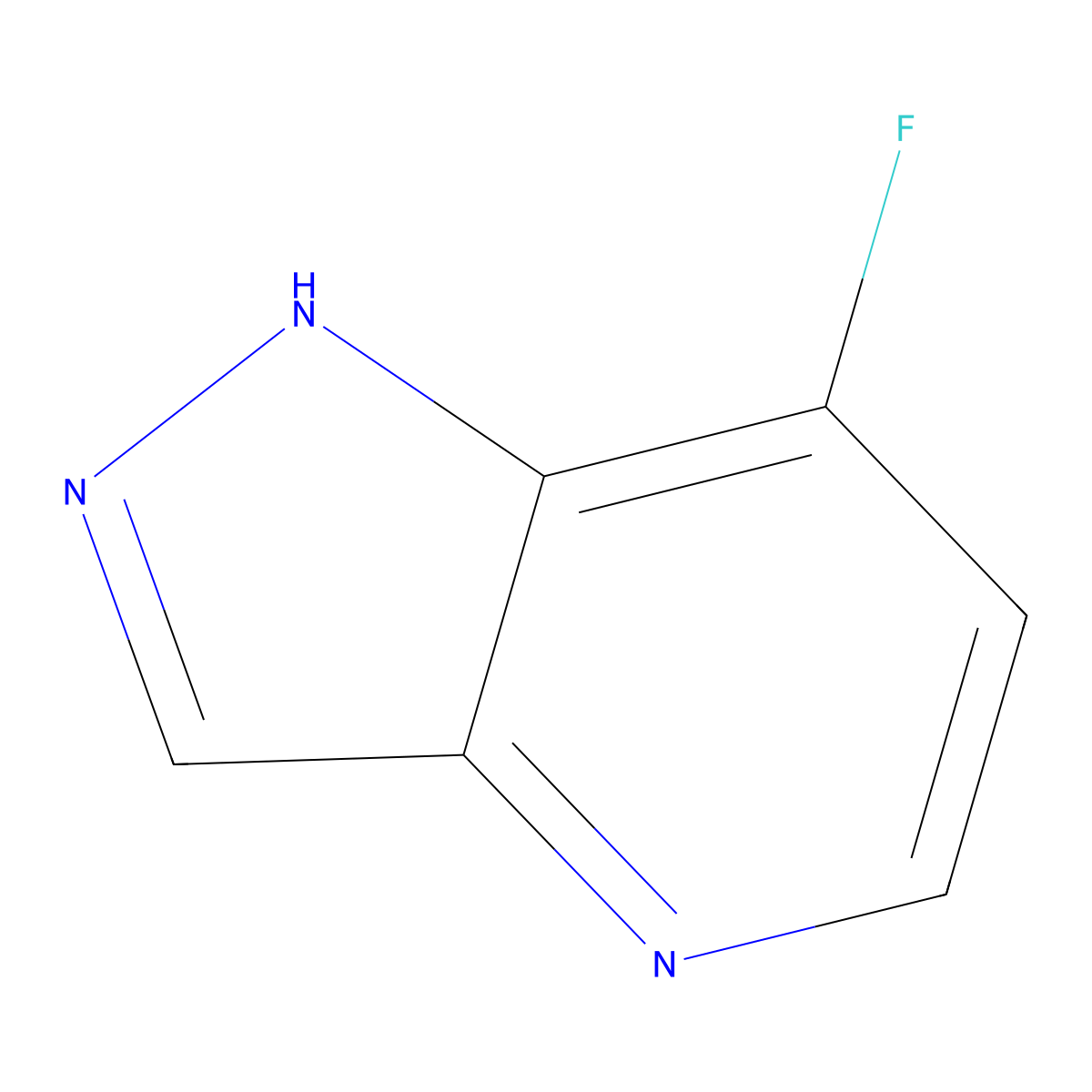 7-Fluoro-1H-pyrazolo[4,3-b]pyridine molecular structure, CAS 1378820-30-4