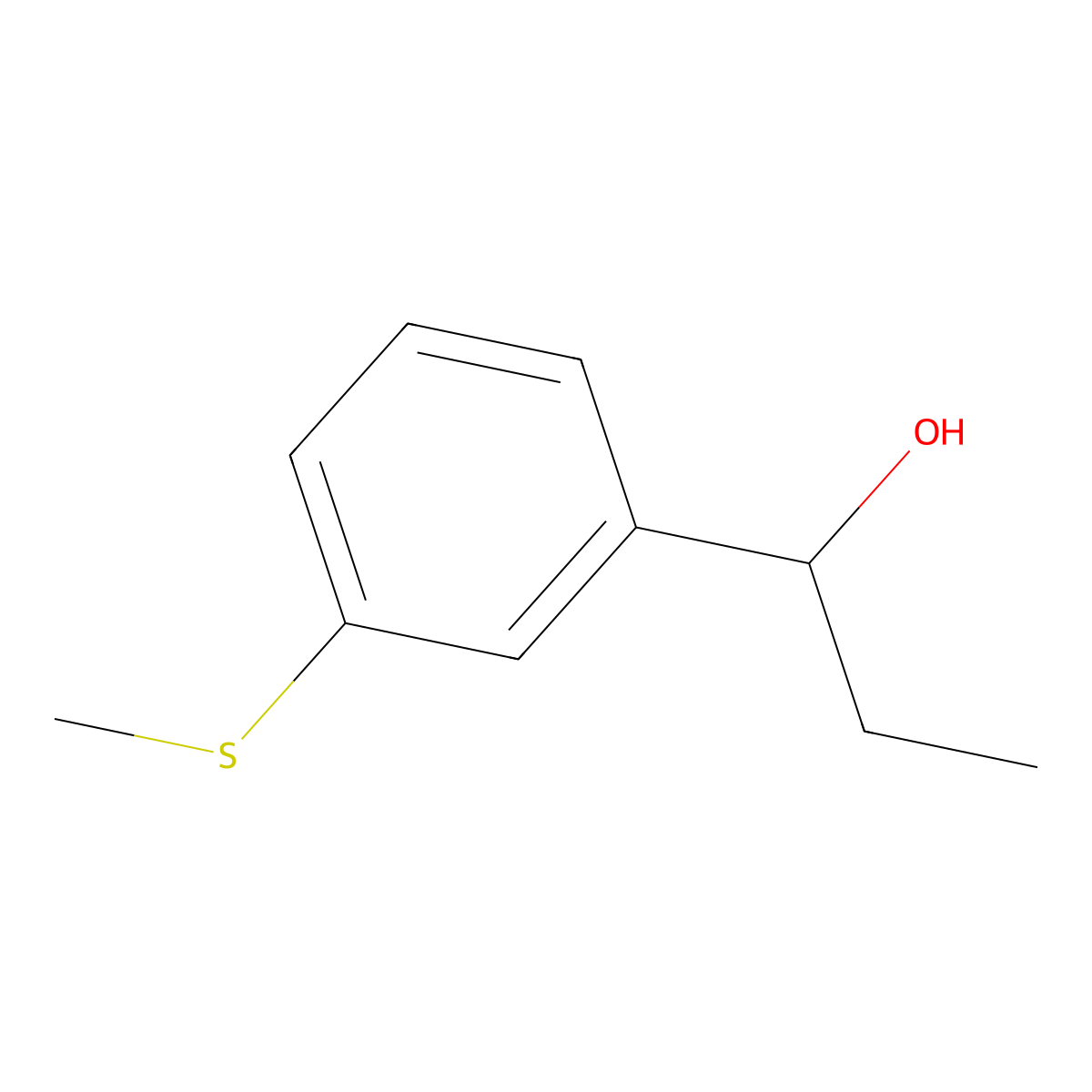 1-[3-(Methylthio)phenyl]-1-propanol molecular structure, CAS 1378820-73-5