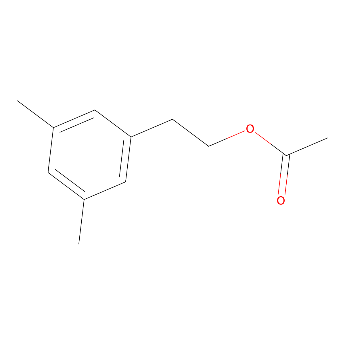3,5-Dimethylphenethyl acetate molecular structure, CAS 1378821-24-9