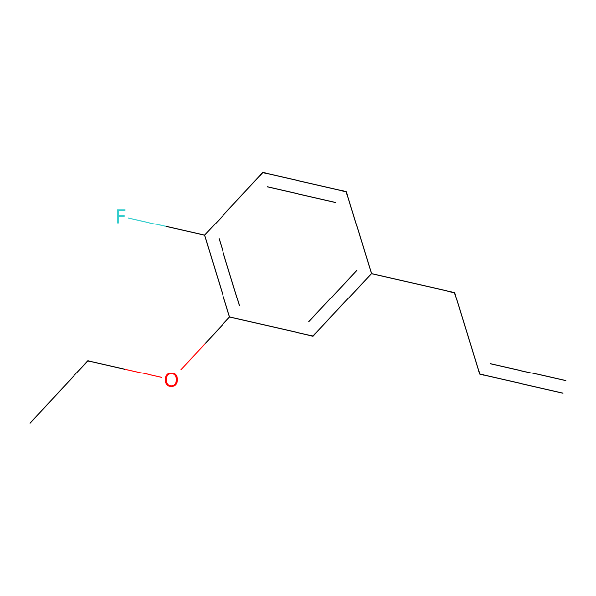 3-(3-Ethoxy-4-fluorophenyl)-1-propene molecular structure, CAS 1378821-94-3