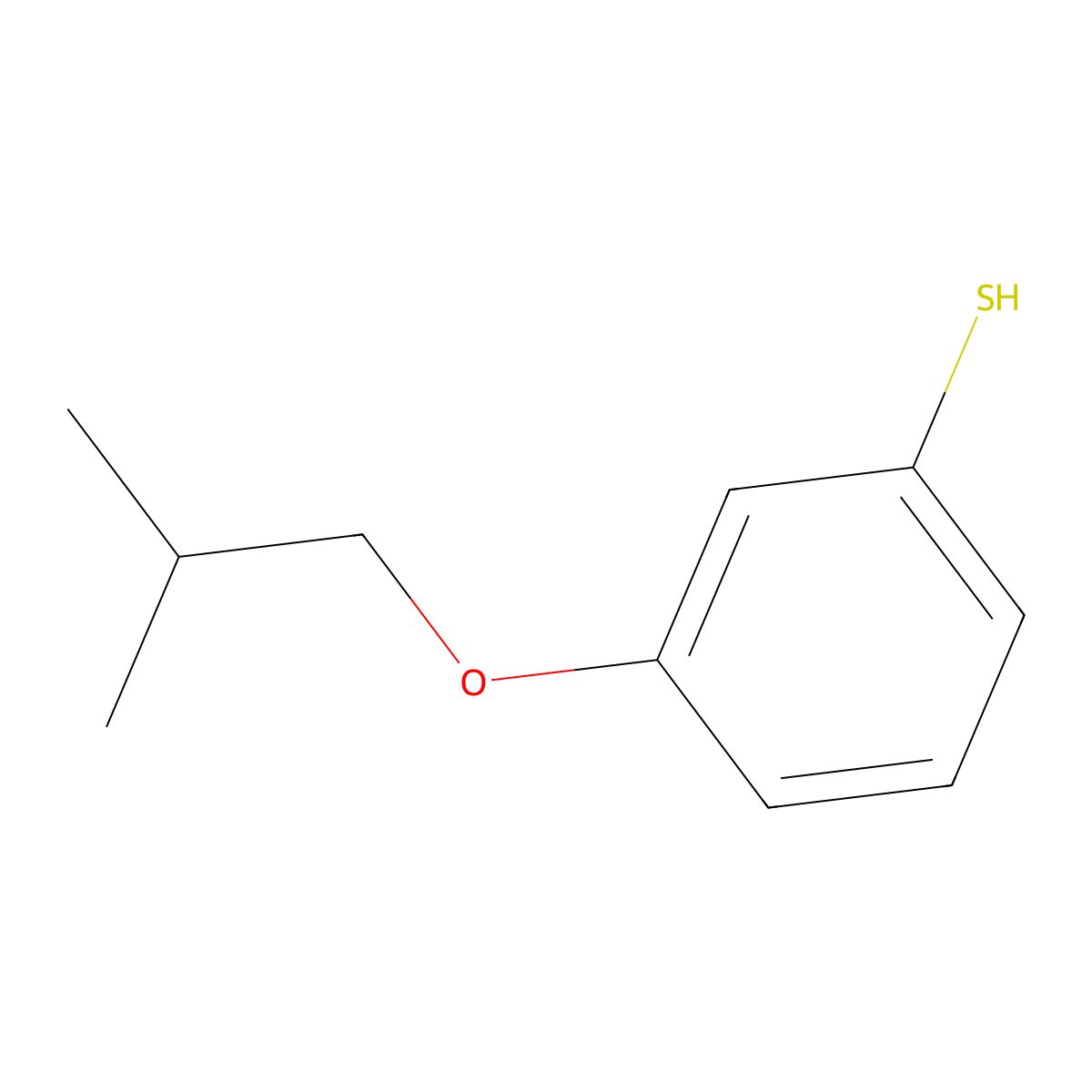 3-iso-Butoxythiophenol molecular structure, CAS 1378822-45-7