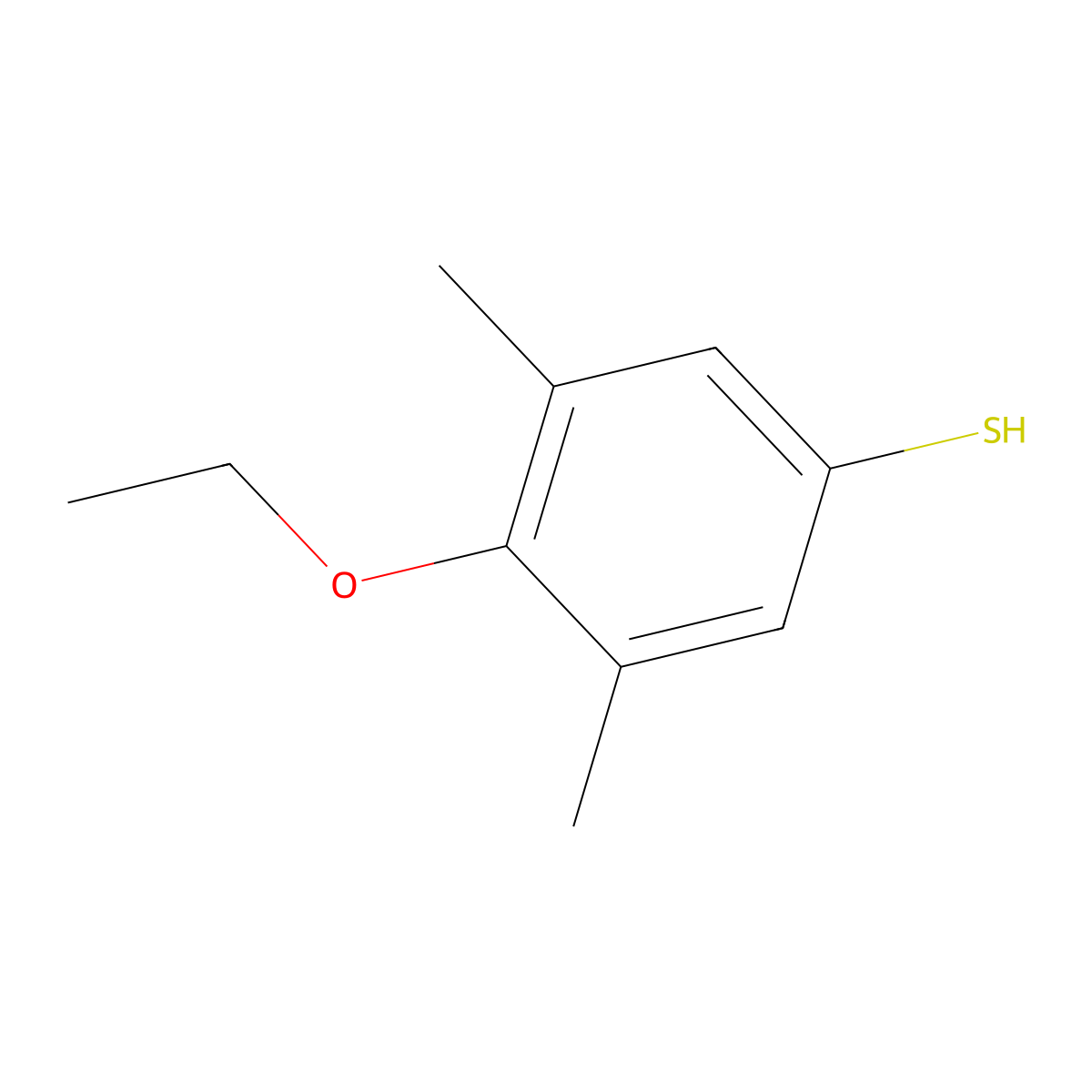 4-Ethoxy-3,5-dimethylthiophenol molecular structure, CAS 1378824-51-1