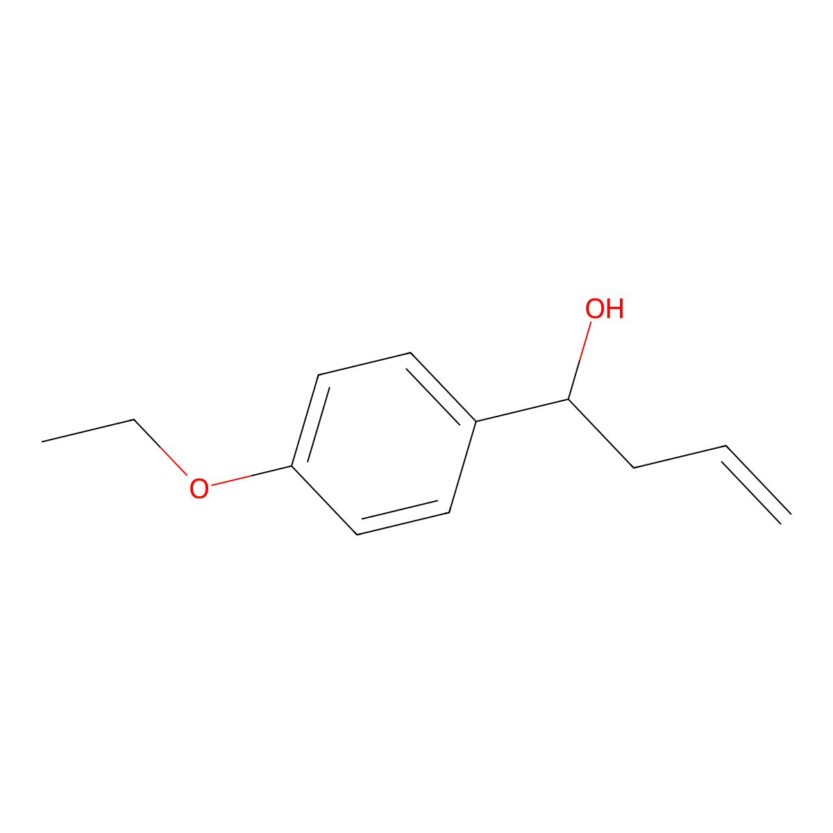 1-(4-Ethoxyphenyl)but-3-en-1-ol molecular structure, CAS 1378824-66-8
