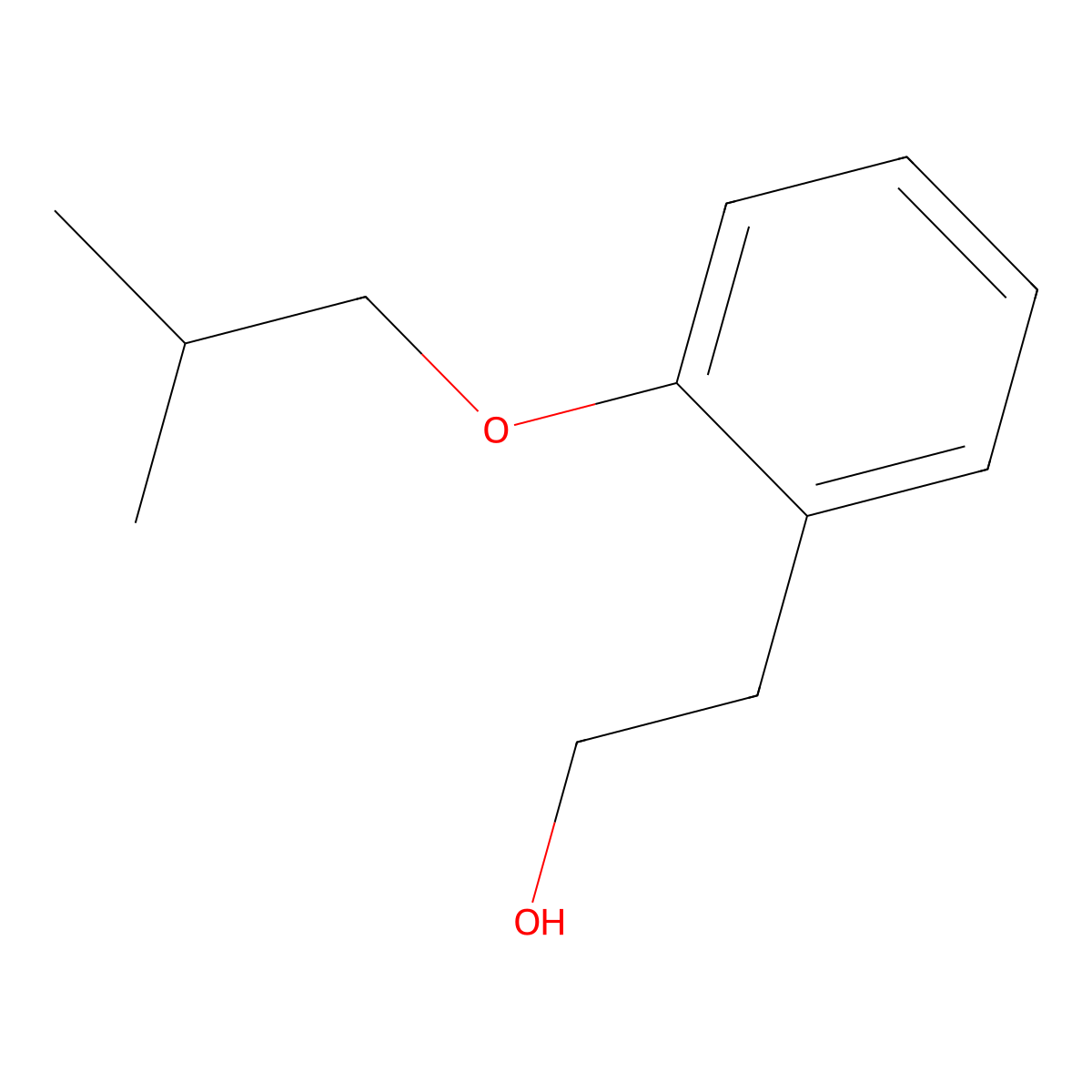2-(2-Isobutoxyphenyl)ethanol molecular structure, CAS 1378825-15-0