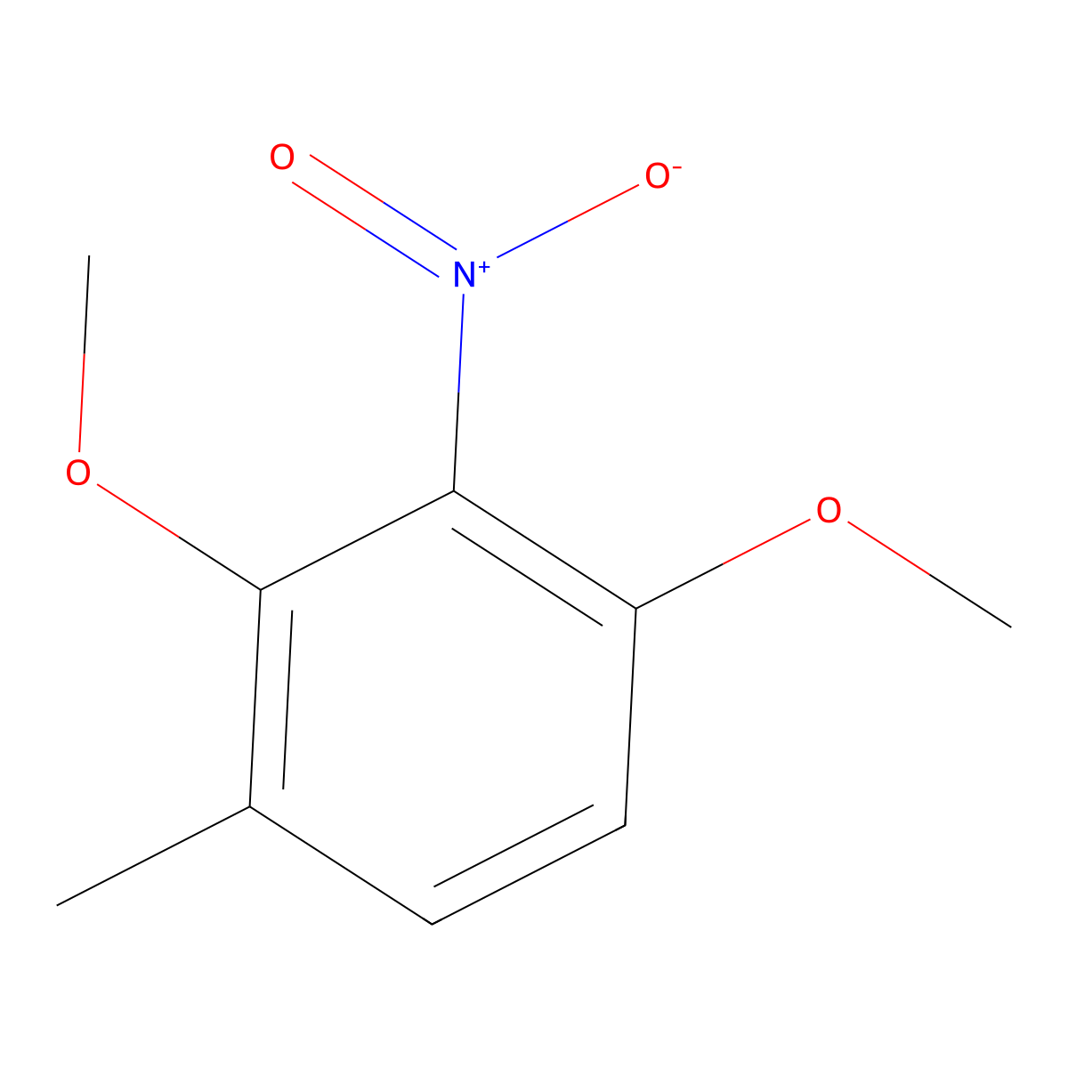 1,3-Dimethoxy-4-methyl-2-nitrobenzene molecular structure, CAS 1378831-08-3