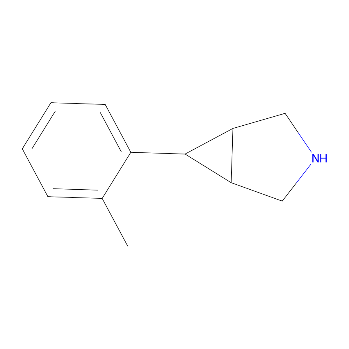 6-(2-Methylphenyl)-3-azabicyclo[3.1.0]hexane molecular structure, CAS 1378833-22-7