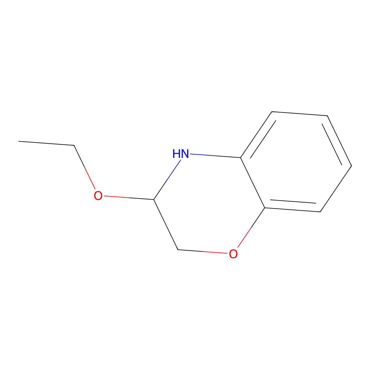 3-Ethoxy-3,4-dihydro-2H-benzo[b][1,4]oxazine molecular structure, CAS 1378837-32-1