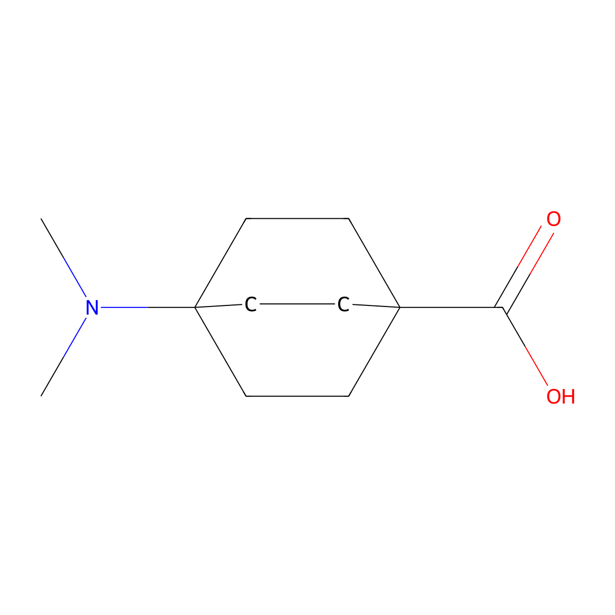 4-(Dimethylamino)bicyclo[2.2.2]octane-1-carboxylic acid molecular structure, CAS 1378838-65-3