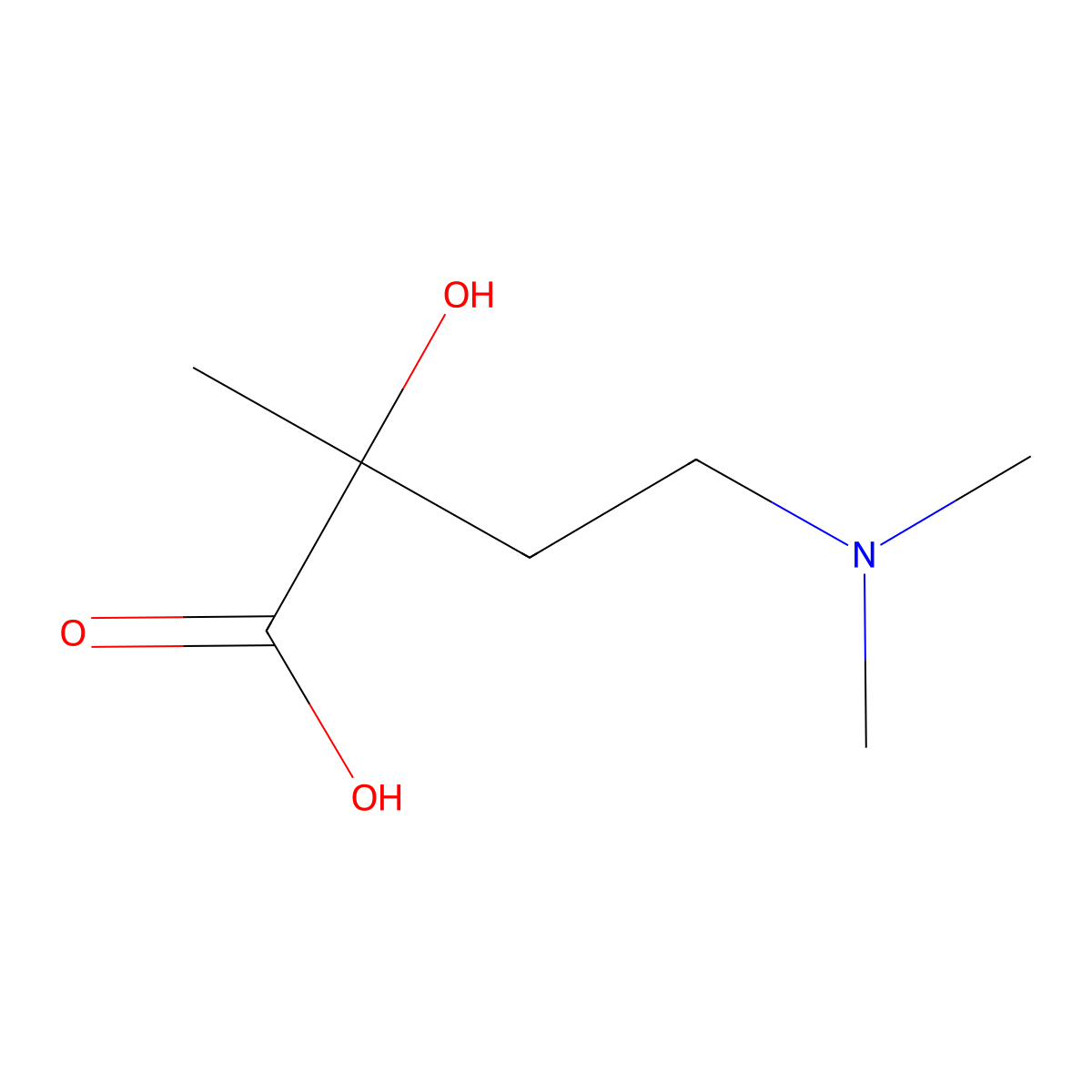4-(Dimethylamino)-2-hydroxy-2-methylbutanoic acid molecular structure, CAS 1378839-87-2