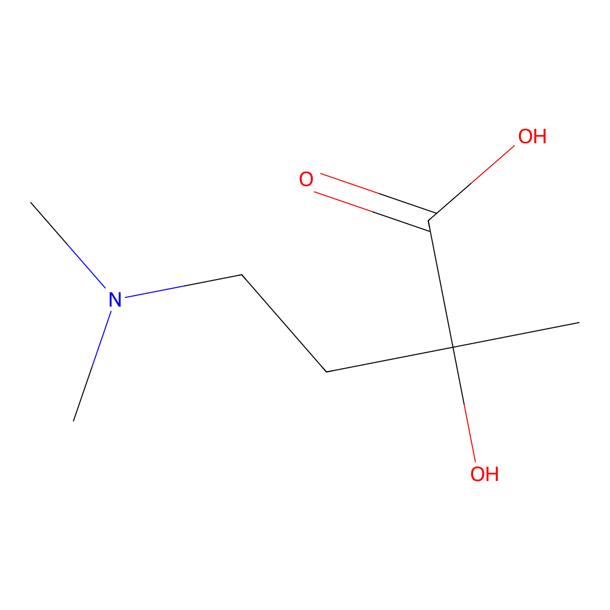4-(Dimethylamino)-2-hydroxy-2-methylbutanoic acid molecular structure, CAS 1378839-87-2